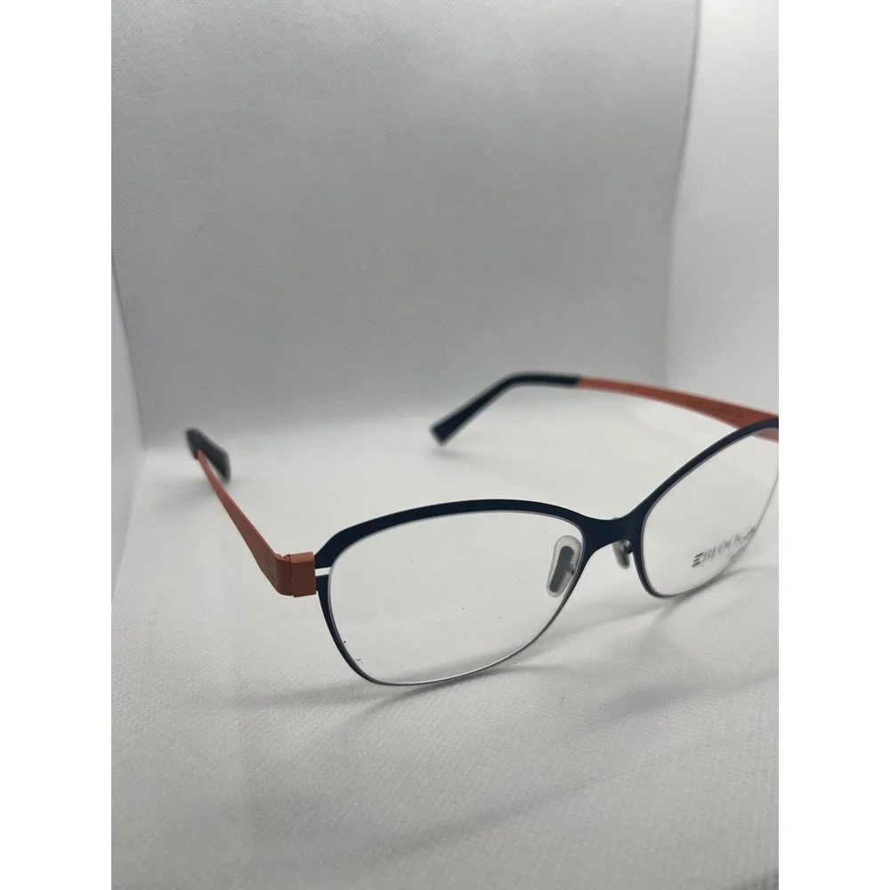 Eblock Eyeglasses Cat Eye Frames Designer‎ Glasses Orange Black 54-16-145